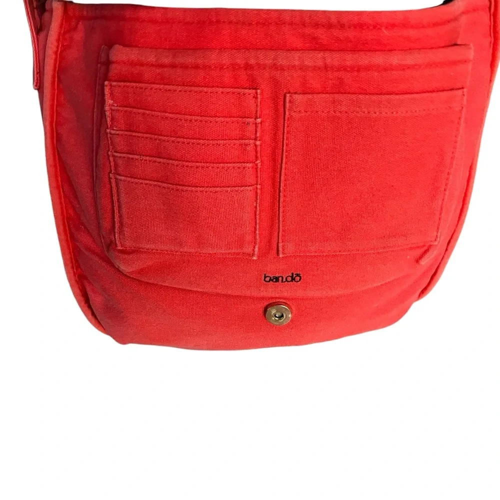 BAN.DO LOGGED ON LAPTOP BAG - STRAIGHT UP MAGIC Orange Neoprene Lined